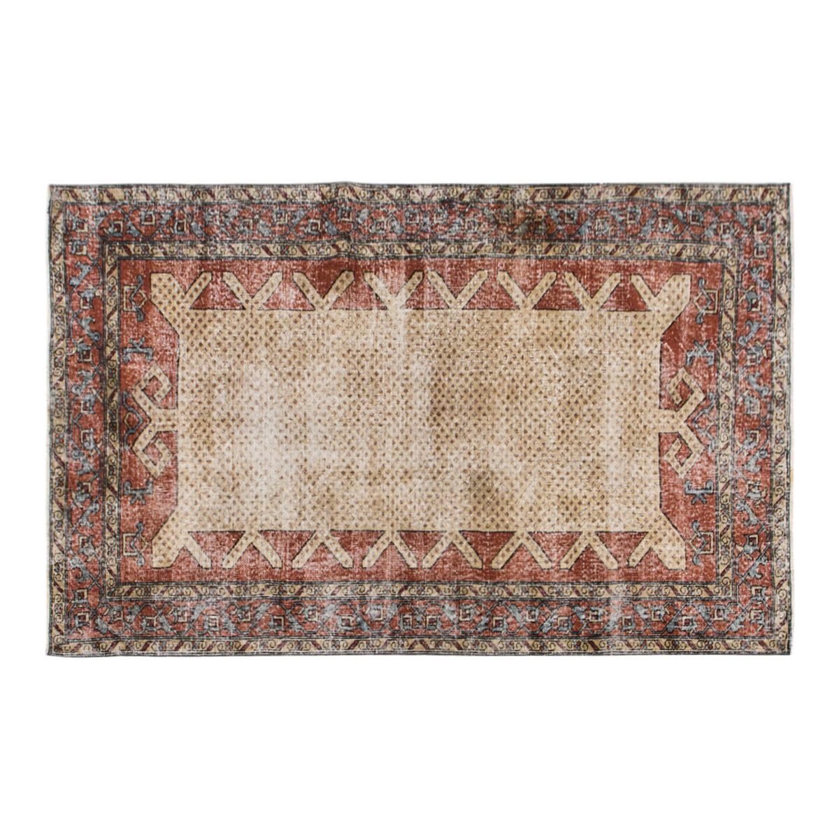 5'2" x 7'10" | 157 x 240 cm, Handwoven Turkish Rug, Bohemian & Traditional Design