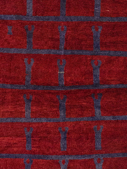 5'5"x6'9" ft Turkish Tulu,Tulu Rug, Karapınar Tulu Rug, Vintage Tulu 165 x 207 cm