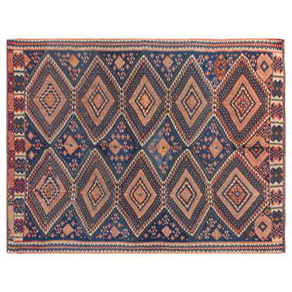 5.6 x 7.9 ft Kilim, Antique Kurdish Kilim