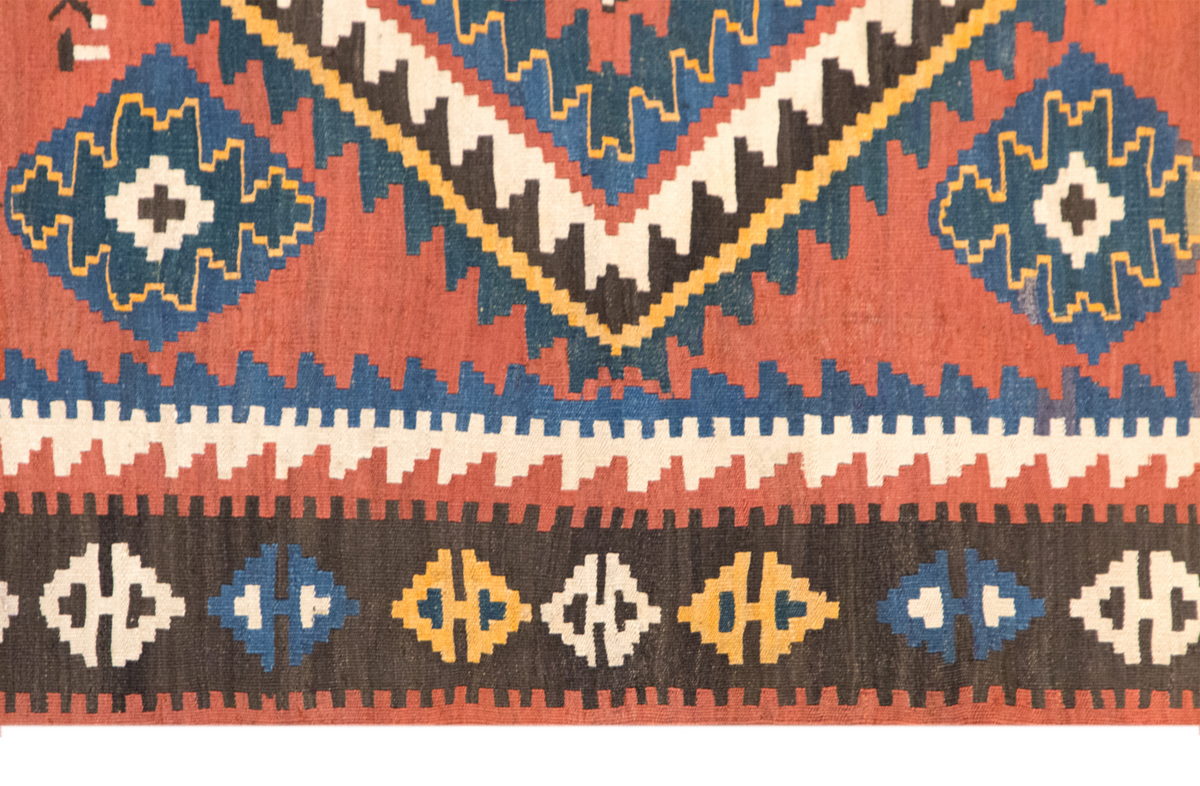 5 x 9.7 ft Kilim, Vintage Caucasian Kilim, Kazak Azerbaijan