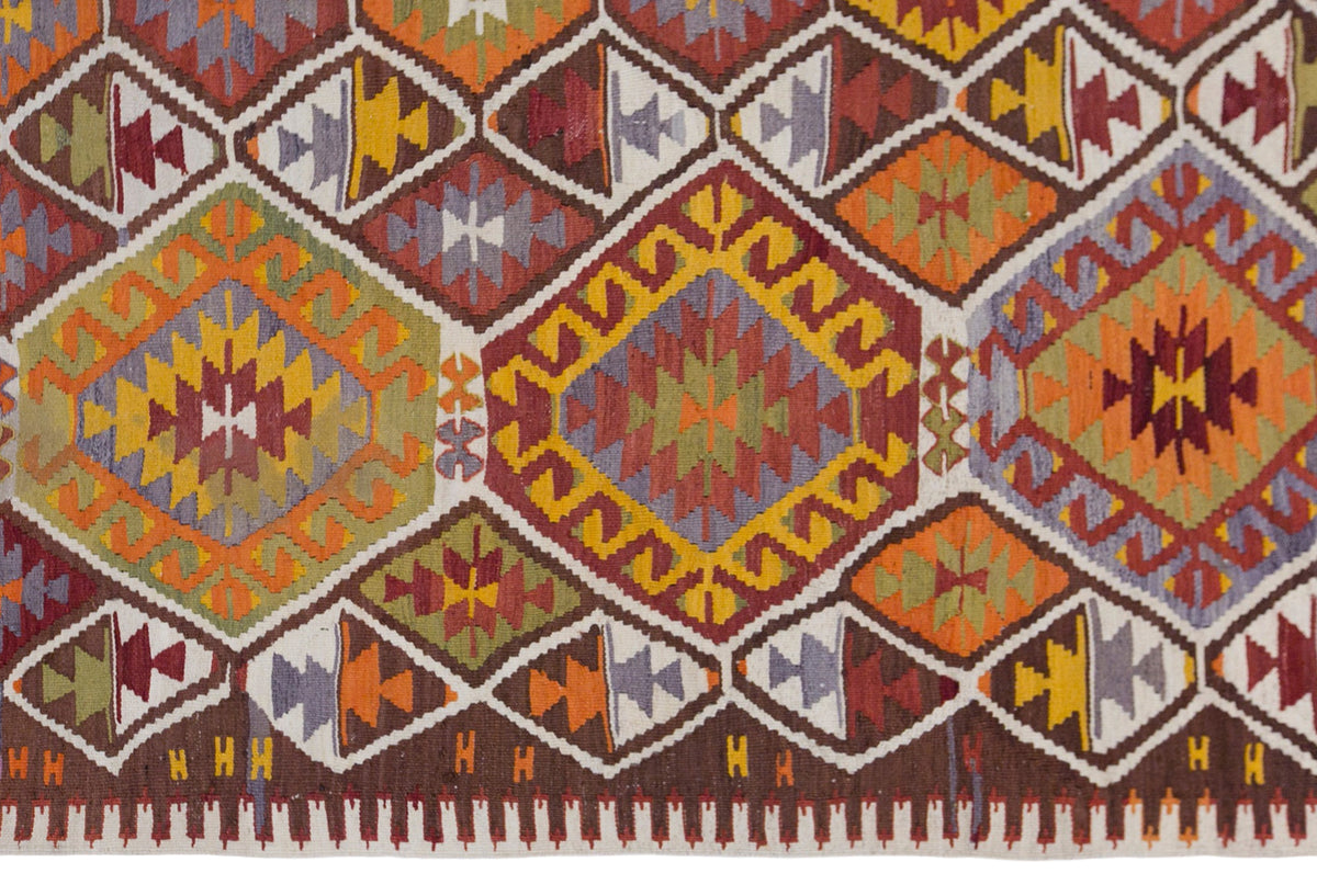 Vintage Pamukkale Kilim, 170 x 370 cm / 5.6 x 12 feet