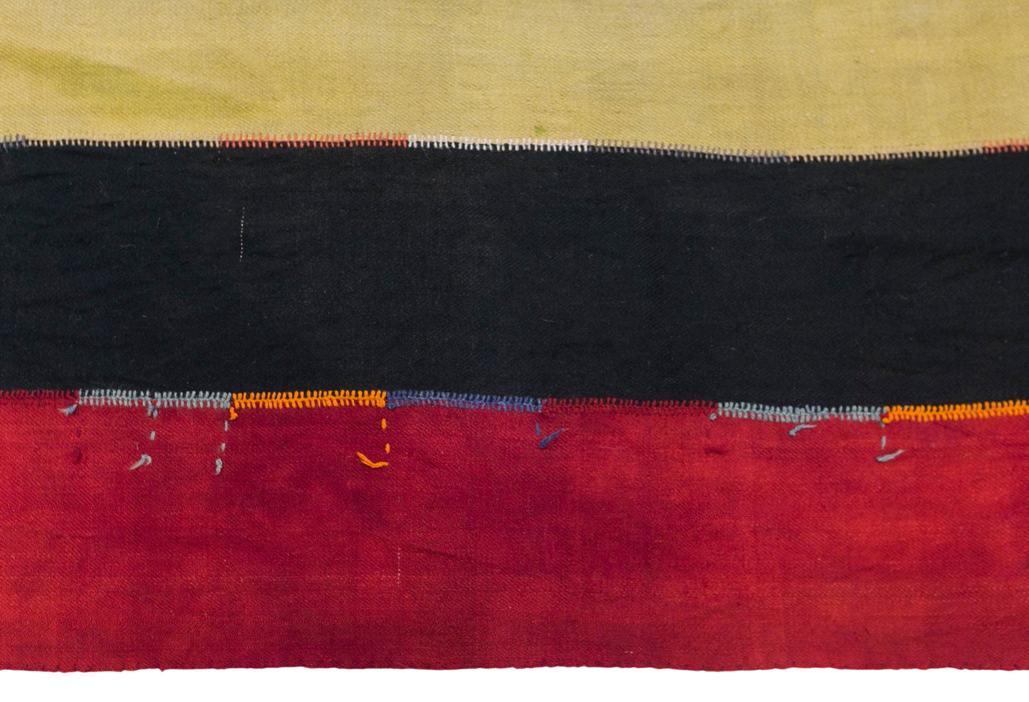 Vintage Konya Cihanbeyli Curtain Kilim Rug, 8.2 x 12 ft, 250 x 370 cm, Handwoven Turkish Wool Kilim