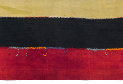 Vintage Konya Cihanbeyli Curtain Kilim Rug, 8.2 x 12 ft, 250 x 370 cm, Handwoven Turkish Wool Kilim