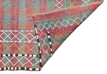 Vintage Caucasian Verneh Rug, 150 × 225 cm / 4.9 x 7.4 ft Rug, Handmade Wool Flatweave