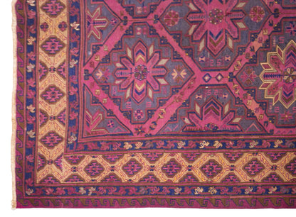 Vintage Turkish Area Rug, 7.4x12.3 ft, 225x375 cm