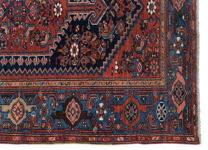 Vintage Turkish Rug, 134 × 192 cm / 4.4 x 6.3 ft Handmade Wool Rug
