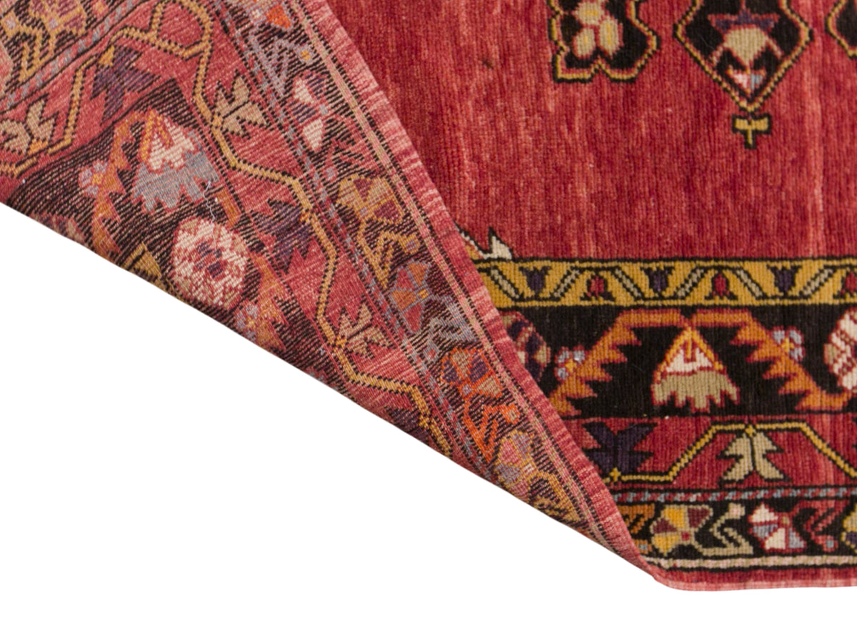 Vintage Konya Derbent Rug, 150 × 305 cm / 4.9 x 10 ft Rug, Handmade Wool Turkish Rug