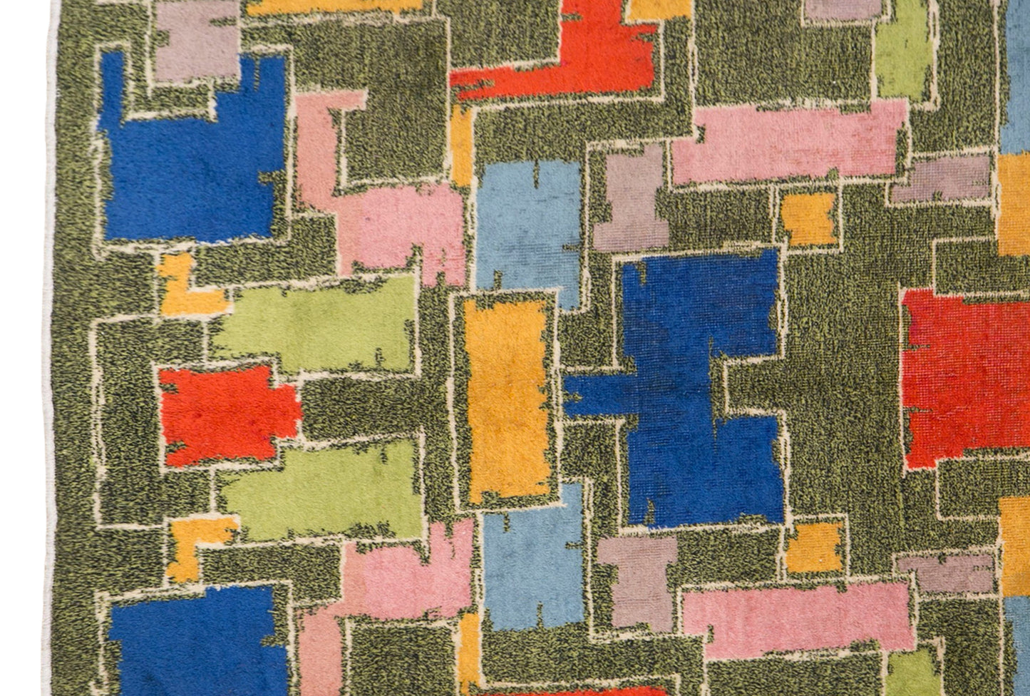 Modern Turkish Area Rug, 6.7x9.8 ft, 205x300 cm
