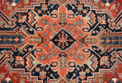 Vintage Turkish Area Rug, 7.7x10.2 ft, 235x310 cm