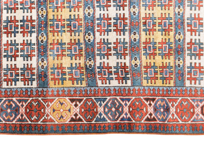 Vintage Turkish Rug, 105 × 216 cm / 3.4 x 7.1 ft Handmade Wool Rug