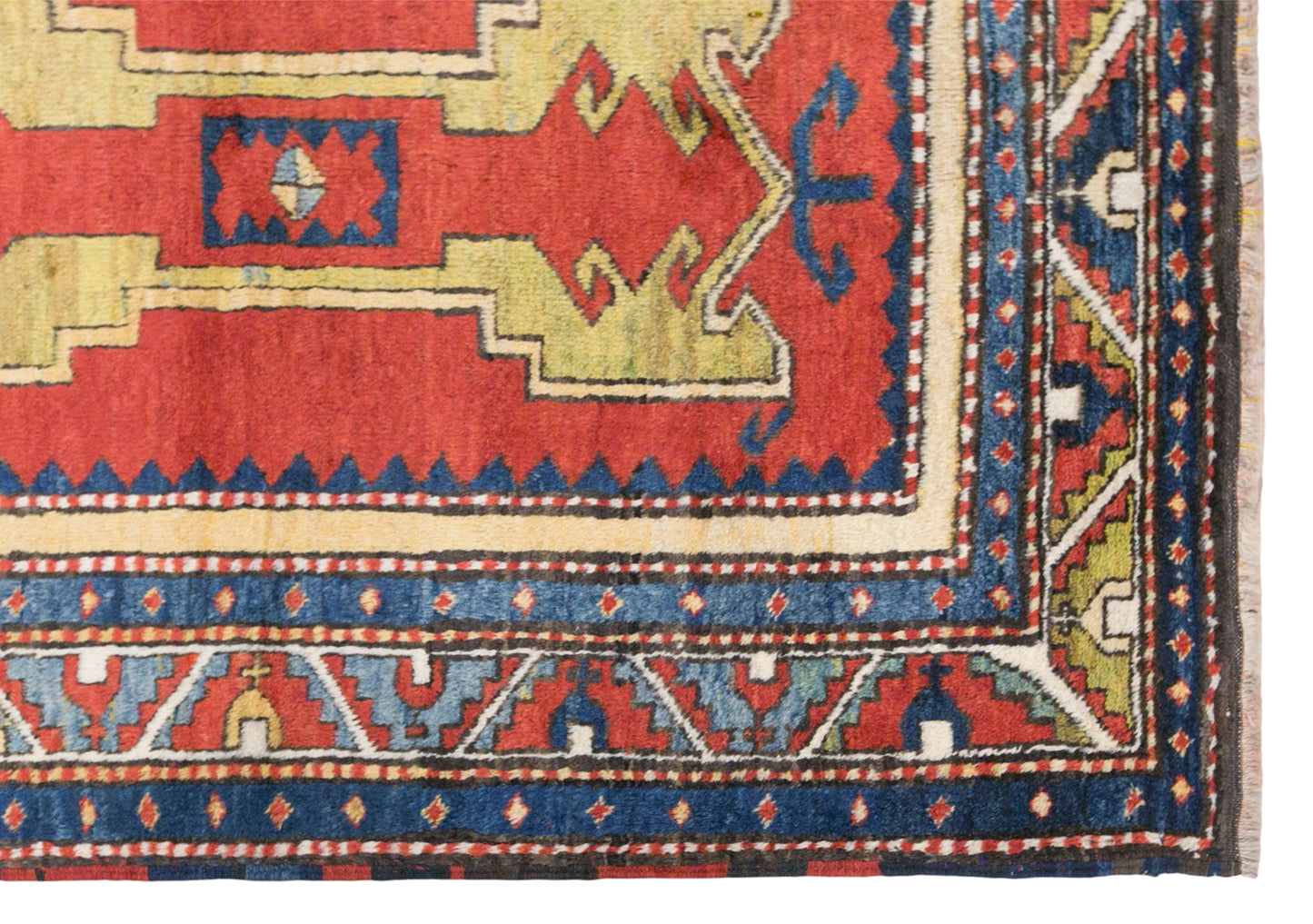 Vintage Caucasian Rug, 90 × 177 cm / 4.2 x 4.8 ft Handmade Wool Rug