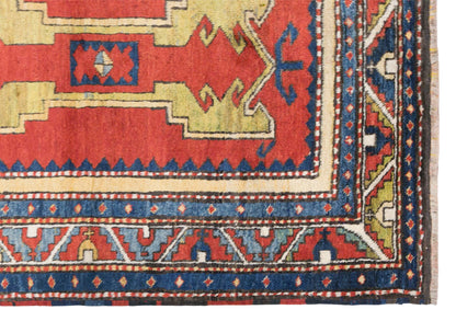 Vintage Caucasian Rug, 90 × 177 cm / 4.2 x 4.8 ft Handmade Wool Rug