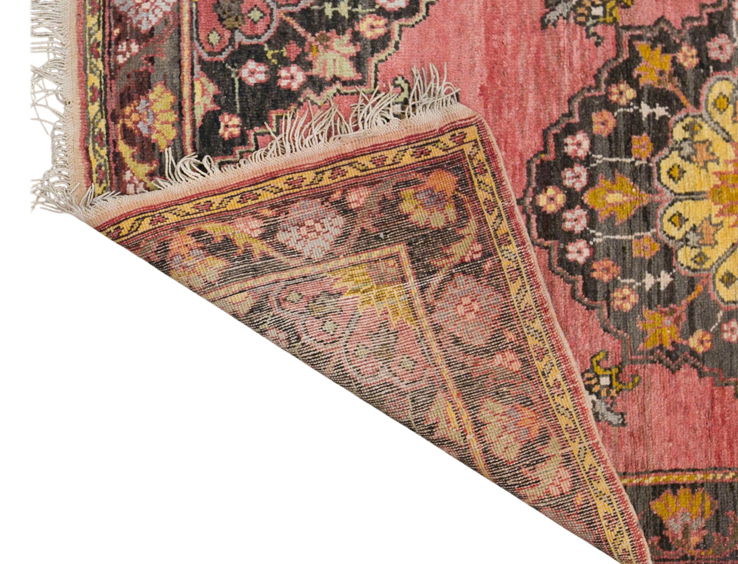 Vintage Konya Sille Rug, 98 × 150 cm / 3.2 x 4.9 ft Handmade Wool Rug
