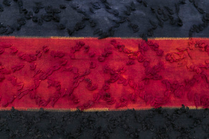 Vintage Turkish Curtain Kilim Rug, 6.7 x 15 ft, 205 x 465 cm, Handwoven Strriped Kilim