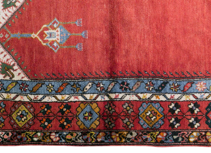Vintage Konya Prayer Rug, 114 × 200 cm / 3.7 x 6.6 ft Handmade Wool Rug