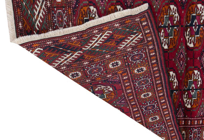 Vintage Turkmen Rug, 78 x 115 cm / 2.6 x 3.8 ft Handmade Wool Rug