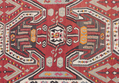 Vintage Hattuşaş kilim, 195 x 406 cm / 6.4 x 13 feet
