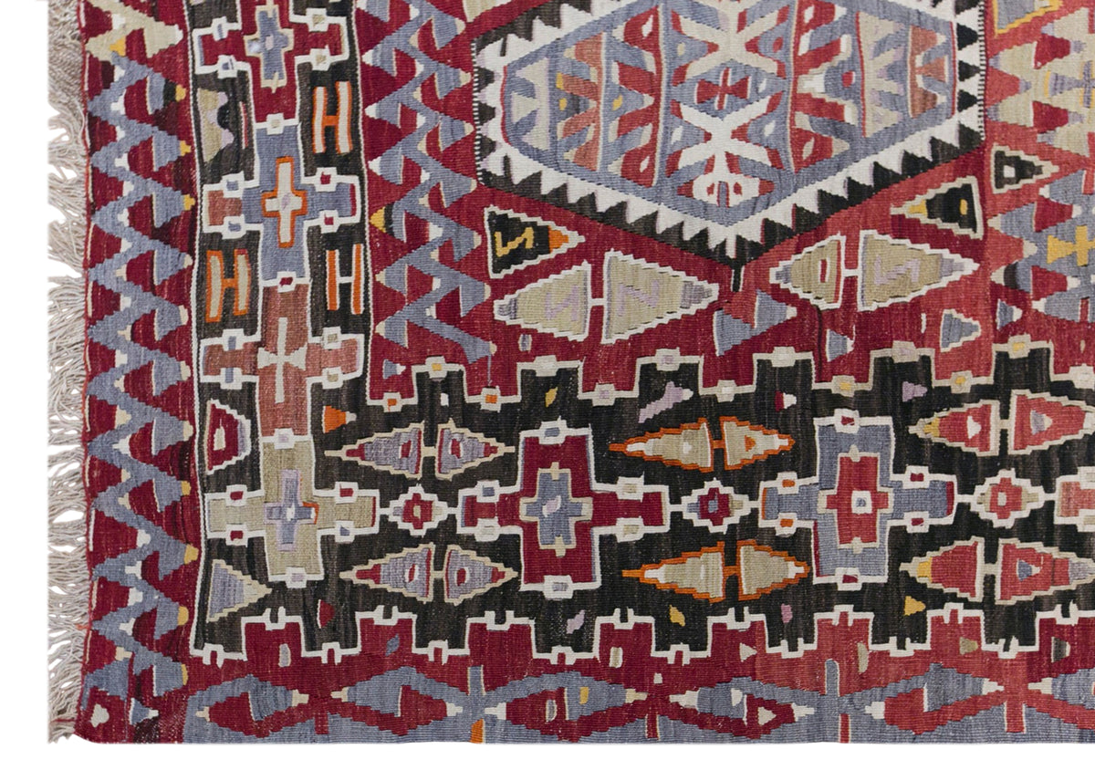 Vintage Oushak Rug, 187 x 330 cm / 6.1 x 11 feet