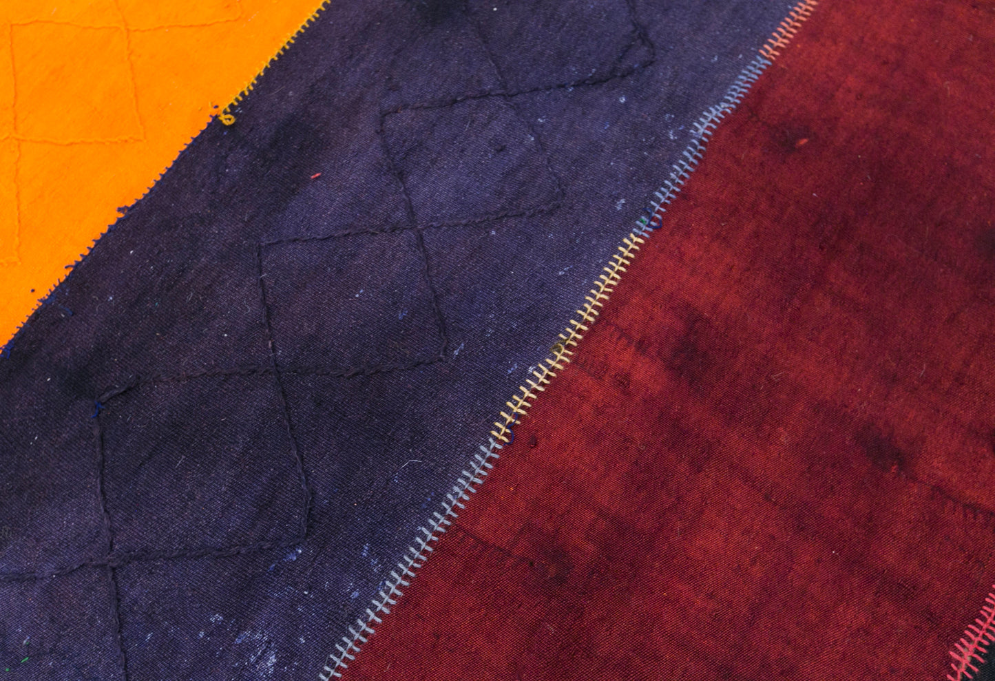 Vintage Konya Cihanbeyli Curtain Kilim Rug, 8 x 15 ft, 245 x 455 cm, Handwoven Turkish Wool Kilim