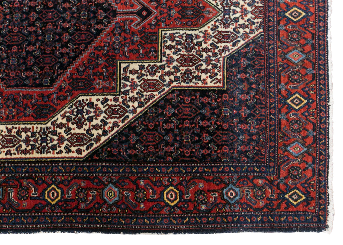 Vintage Wool Rug, Handmade Area Rug, 140 x 195 cm / 5 x 6 ft Rug