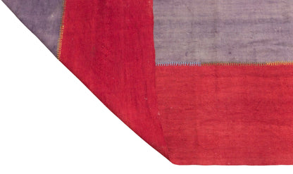 Vintage Konya Cihanbeyli Curtain Kilim Rug, 6.7 x 14 ft, 205 x 425 cm, Handwoven Turkish Wool Kilim