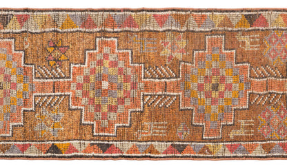 Vintage Turkish Runner Rug, 2.7x9.8 ft, 82x300 cm