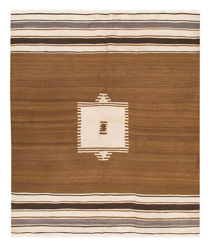 5x6, 4'6 x 5'10 ft, Siirt Blanket Kilim Rug, Siirt Blanket
