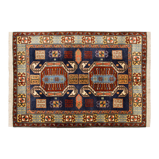 5x6 Caucasian Design Rug, Turkish Carpet, New Production Handmade Rug, 4'9 x 6 ft, 146x182 cm