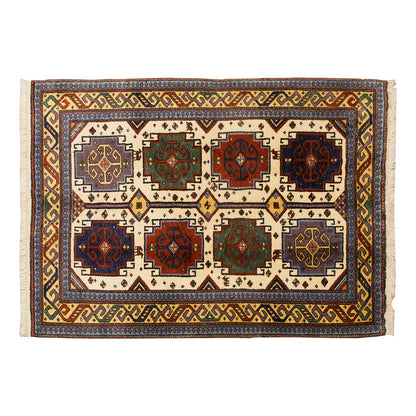 5x6 Caucasian Design Rug, Turkish Carpet, New Production Handmade Rug, 4'8 x 5'9 ft, 143x176 cm
