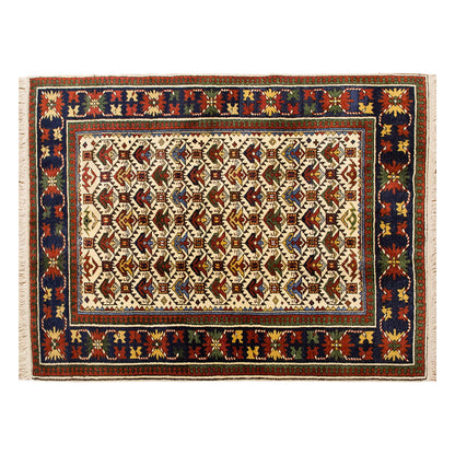 5x6 Caucasian Design Rug, Turkish Carpet, New Production Handmade Rug, 4'10 x 6'4 ft, 147x193 cm