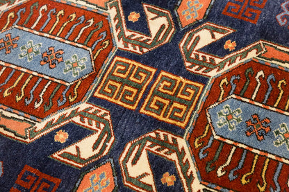 5x6 Caucasian Design Rug, Turkish Carpet, New Production Handmade Rug, 4'9 x 6 ft, 146x182 cm