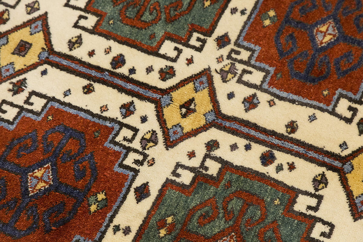 5x6 Caucasian Design Rug, Turkish Carpet, New Production Handmade Rug, 4'8 x 5'9 ft, 143x176 cm