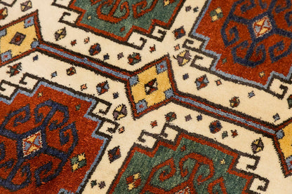 5x6 Caucasian Design Rug, Turkish Carpet, New Production Handmade Rug, 4'8 x 5'9 ft, 143x176 cm