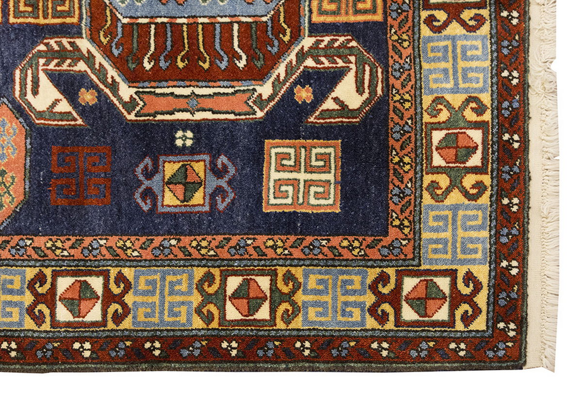 5x6 Caucasian Design Rug, Turkish Carpet, New Production Handmade Rug, 4'9 x 6 ft, 146x182 cm