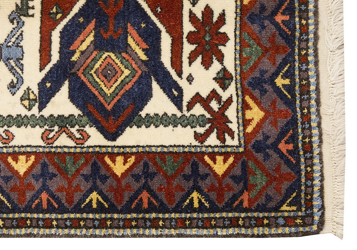 5x6 Caucasian Design Rug, Turkish Carpet, New Production Handmade Rug, 4'6 x 6'2 ft, 136x187 cm