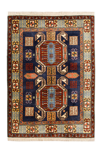 5x6 Caucasian Design Rug, Turkish Carpet, New Production Handmade Rug, 4'9 x 6 ft, 146x182 cm