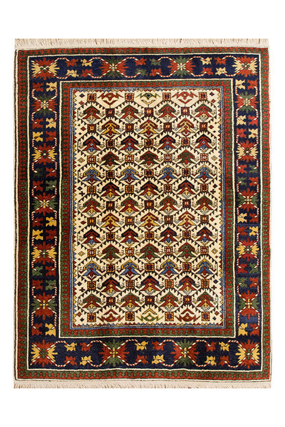 5x6 Caucasian Design Rug, Turkish Carpet, New Production Handmade Rug, 4'10 x 6'4 ft, 147x193 cm