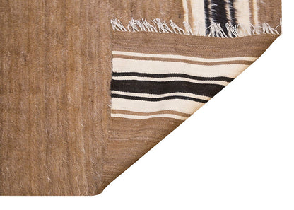 5x7, 4'11 x 6'7 ft, Siirt Blanket Kilim Rug, Siirt Blanket