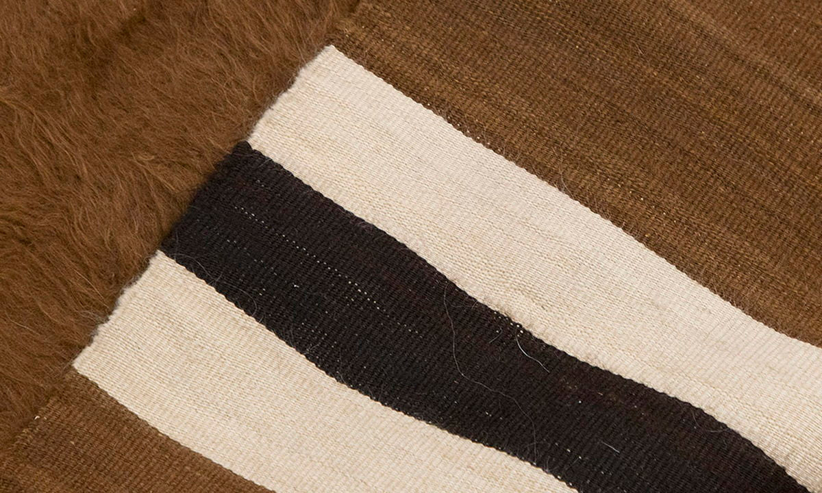 5x7, 4'7 x 6'10 ft, Siirt Blanket Kilim Rug, Siirt Blanket