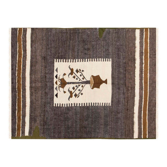 5x7, 4'9 x 6'6 ft, Siirt Blanket Kilim Rug, Siirt Blanket