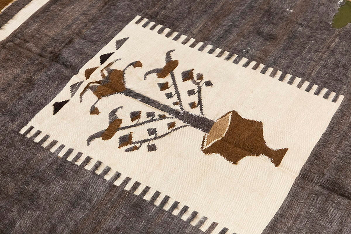 5x7, 4'9 x 6'6 ft, Siirt Blanket Kilim Rug, Siirt Blanket