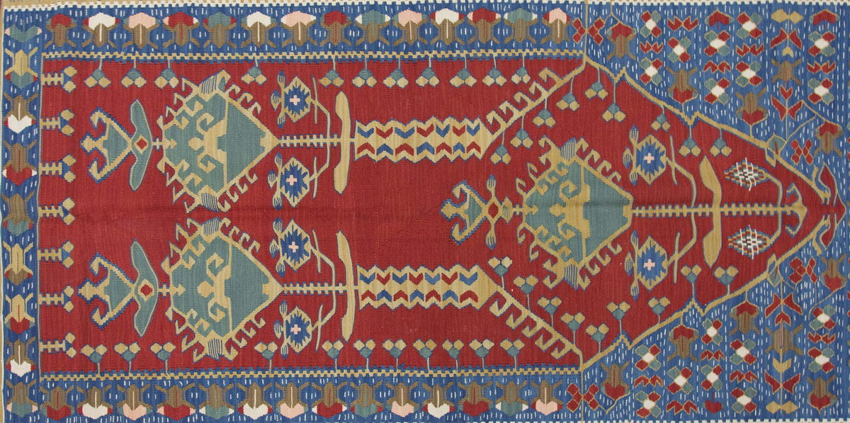5x7.5 feet Kilim,5x7 Kilim Rug,Turkish Kilim Rug,Oushak Kilim,Handwoven Kilim, Handspun Wool Kilim Rug,New Kilim Rug,Natural Color Kilim