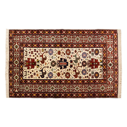 5x7 Caucasian Design Rug, Turkish Carpet, New Production Handmade Rug, 4'7 x 7'5 ft, 140x225 cm