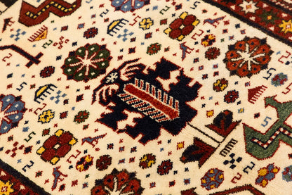 5x7 Caucasian Design Rug, Turkish Carpet, New Production Handmade Rug, 4'7 x 7'5 ft, 140x225 cm