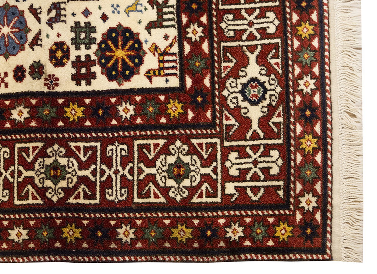 5x7 Caucasian Design Rug, Turkish Carpet, New Production Handmade Rug, 4'7 x 7'5 ft, 140x225 cm