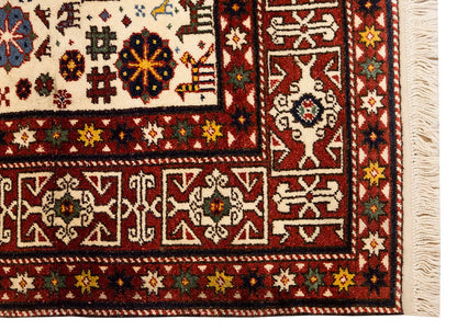 5x7 Caucasian Design Rug, Turkish Carpet, New Production Handmade Rug, 4'7 x 7'5 ft, 140x225 cm