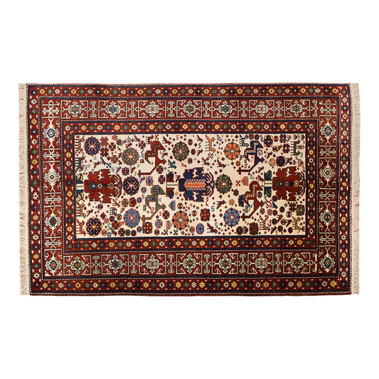 5x8 Caucasian Design Rug, Turkish Carpet, New Production Handmade Rug, 4'9 x 7'7 ft, 145x230 cm