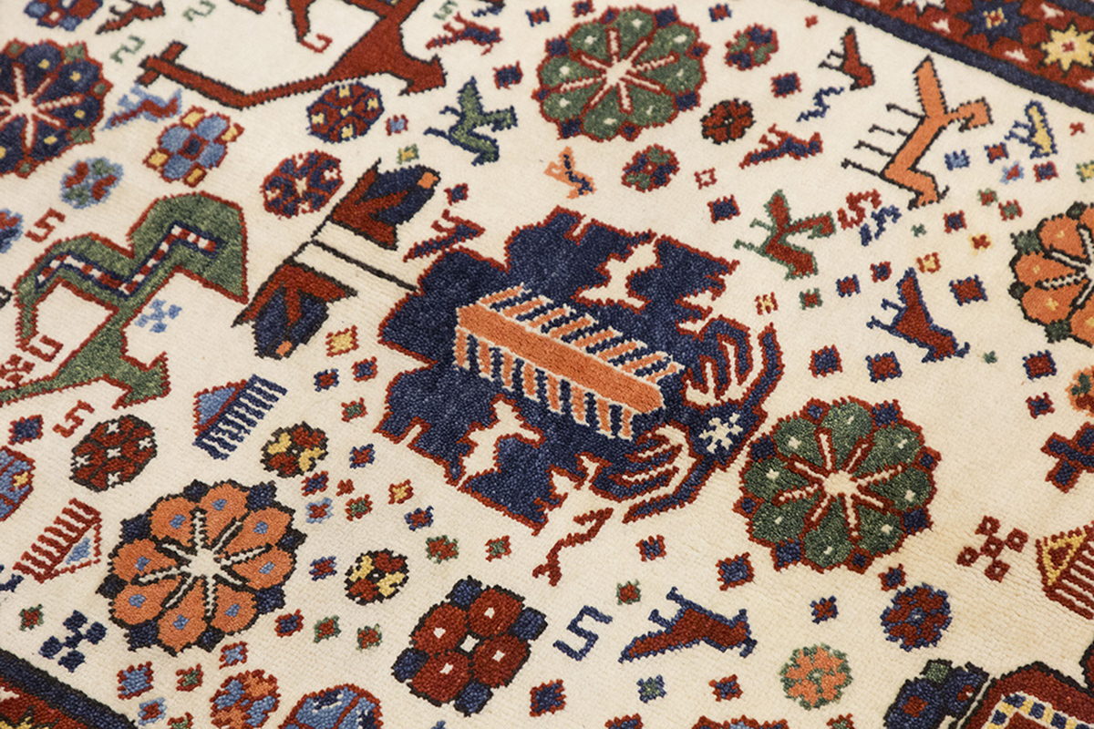 5x8 Caucasian Design Rug, Turkish Carpet, New Production Handmade Rug, 4'9 x 7'7 ft, 145x230 cm
