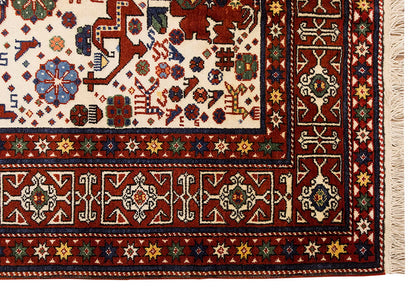 5x8 Caucasian Design Rug, Turkish Carpet, New Production Handmade Rug, 4'9 x 7'7 ft, 145x230 cm