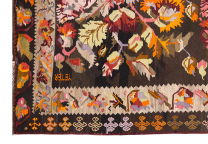 6.5 x 12.4 ft Kilim, Antique Turkish Kilim, Erzurum Bardız